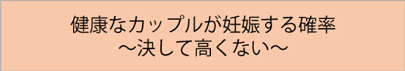 妊娠する確率